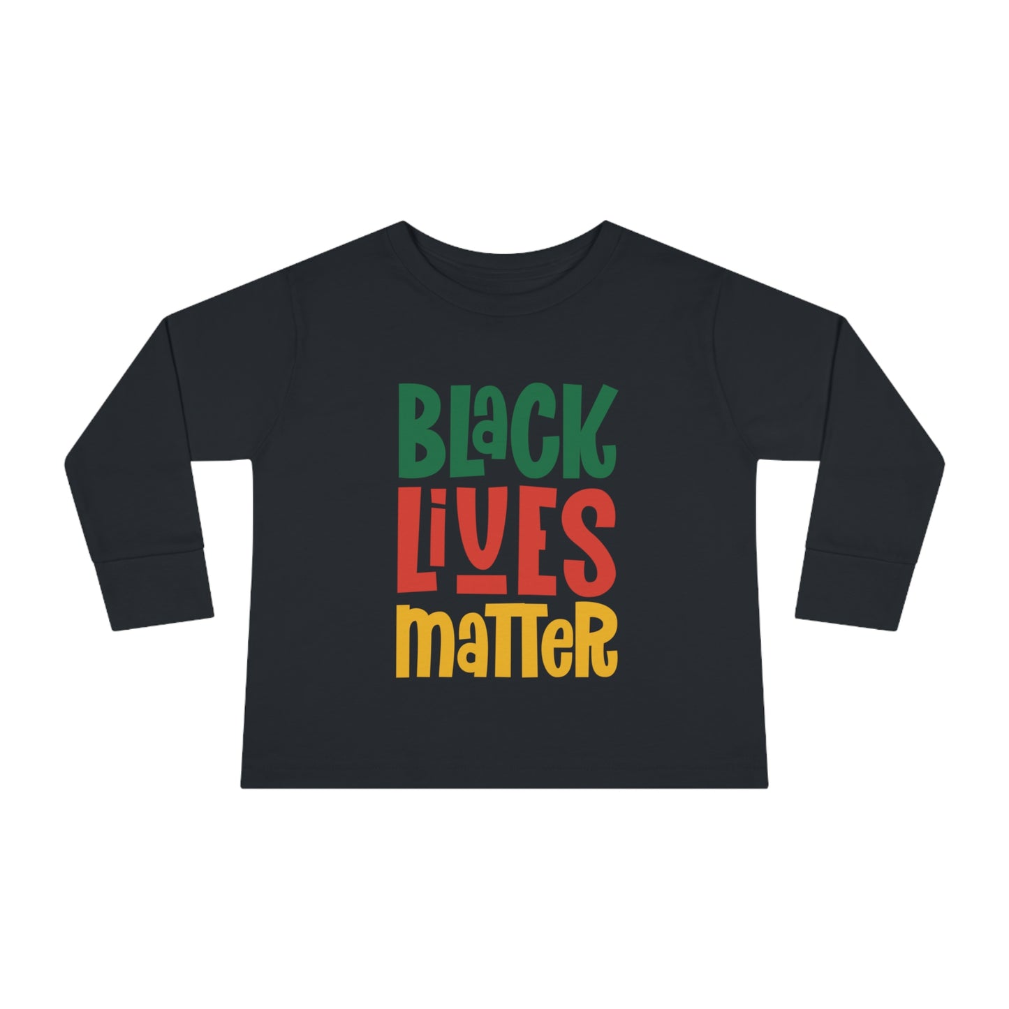 “Black Lives Matter – Solidarity (Pan-Africa 2)” Toddler Long Sleeve Tee