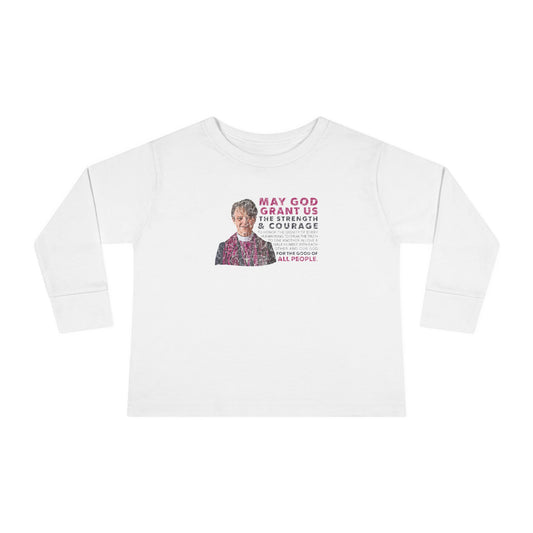 "Mariann Budde Bishop" Toddler Long Sleeve Tee