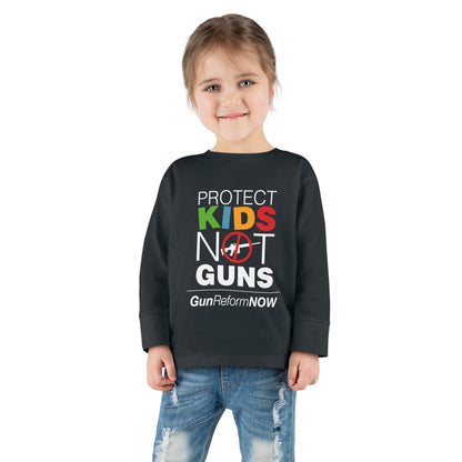 "Protect Kids Not Guns" Toddler Long Sleeve Tee