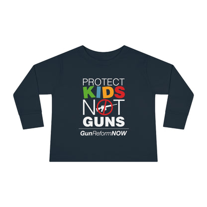 "Protect Kids Not Guns" Toddler Long Sleeve Tee