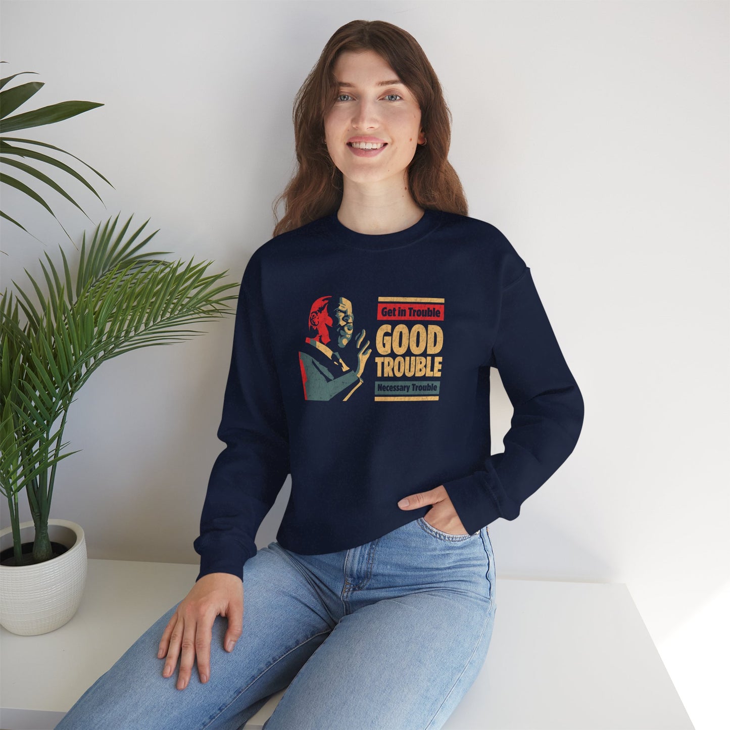 “John Lewis: Good Trouble” Unisex Sweatshirt