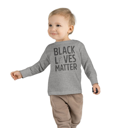 “Black Lives Matter – Unity Fist” Toddler Long Sleeve Tee