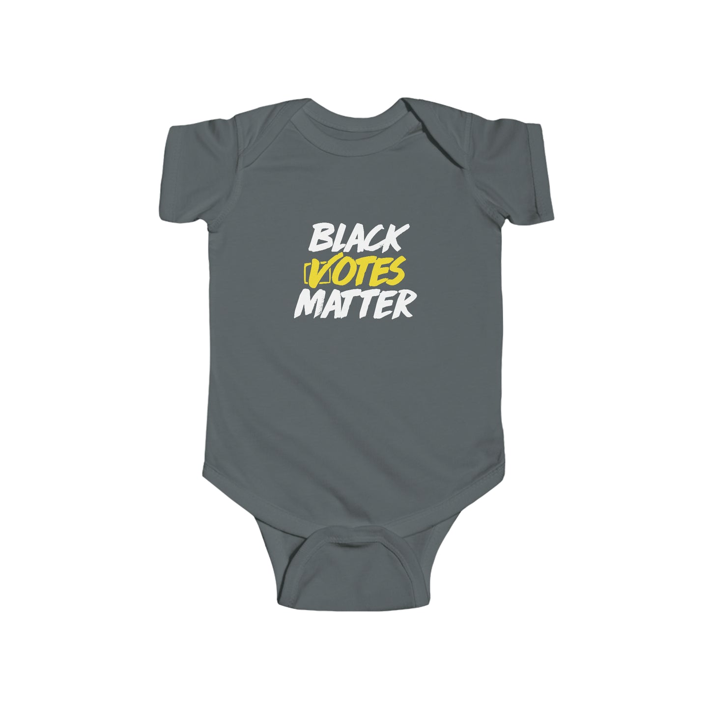 “Black Votes Matter (white text)” Infant Onesie