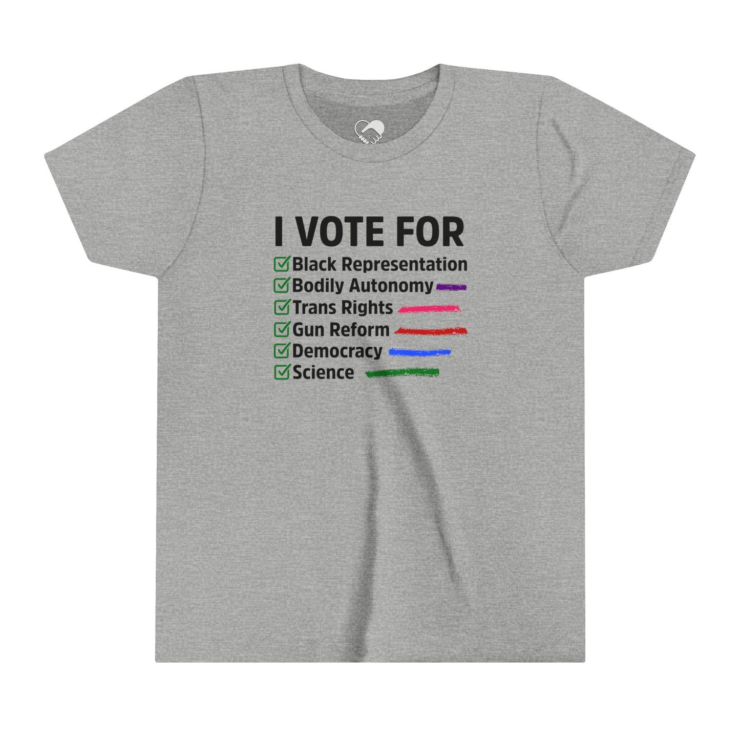 “I Vote For” Youth T-Shirt