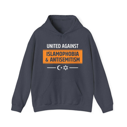 "United Against Islamophobia & Antisemitism" Unisex Hoodie