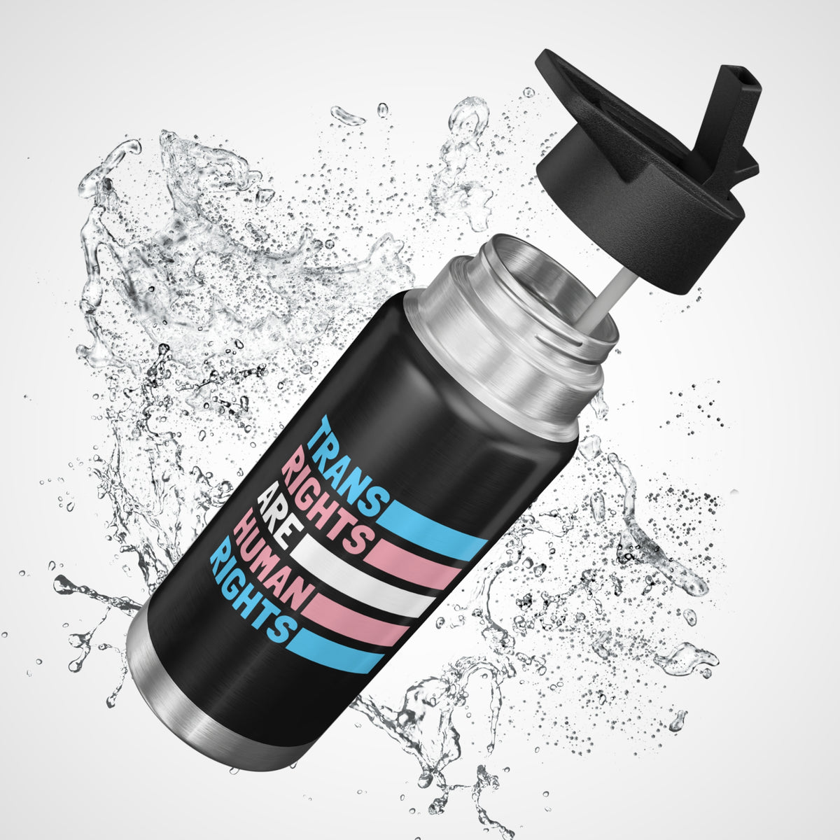 "Trans Rights Are Human Rights" 32 oz. Tumbler/Water Bottle