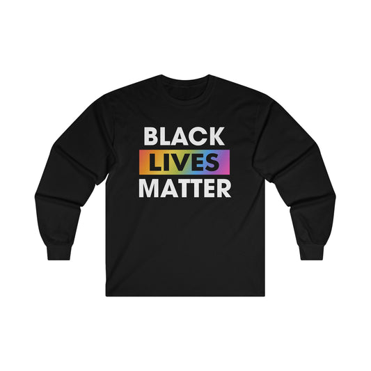 “Black Lives Matter (LGBTQ+)” Unisex Long Sleeve T-Shirt