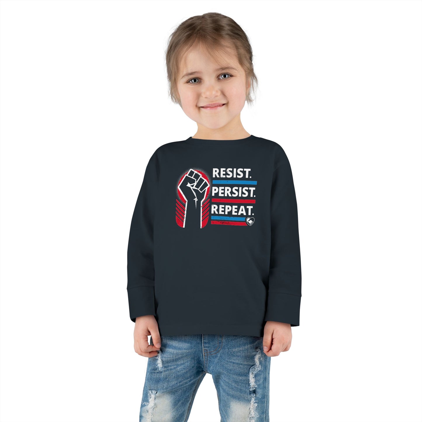 "Resist Persist Repeat" Toddler Long Sleeve Tee