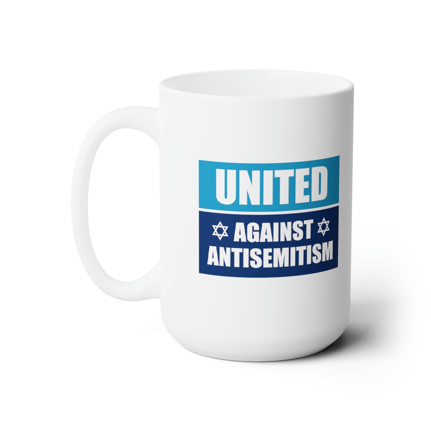 "United Against Antisemitism” 15 oz. Mug