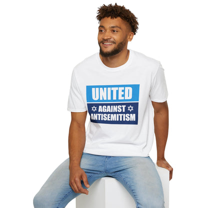 “United Against Antisemitism” Unisex T-Shirt