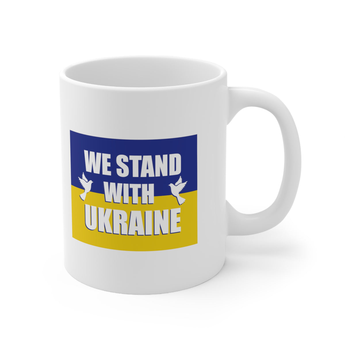 "We Stand With Ukraine" 11 oz. Mug