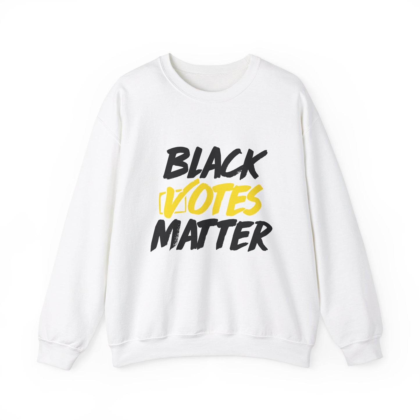 “Black Votes Matter (white text)” Unisex Sweatshirt