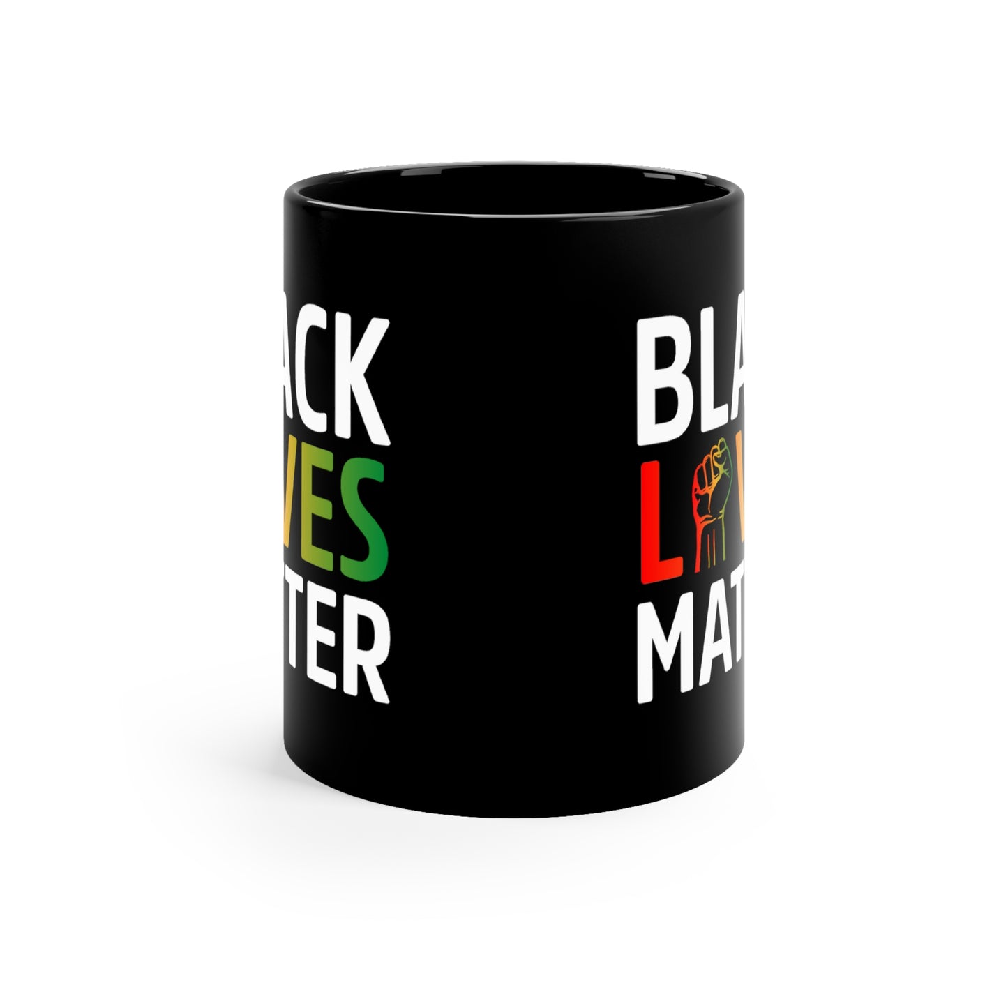 “Black Lives Matter – Unity Fist (Pan-Africa)” 11 oz. Mug