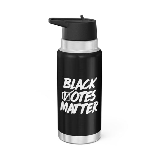 “Black Votes Matter (white text)” 32 oz. Tumbler/Water Bottle