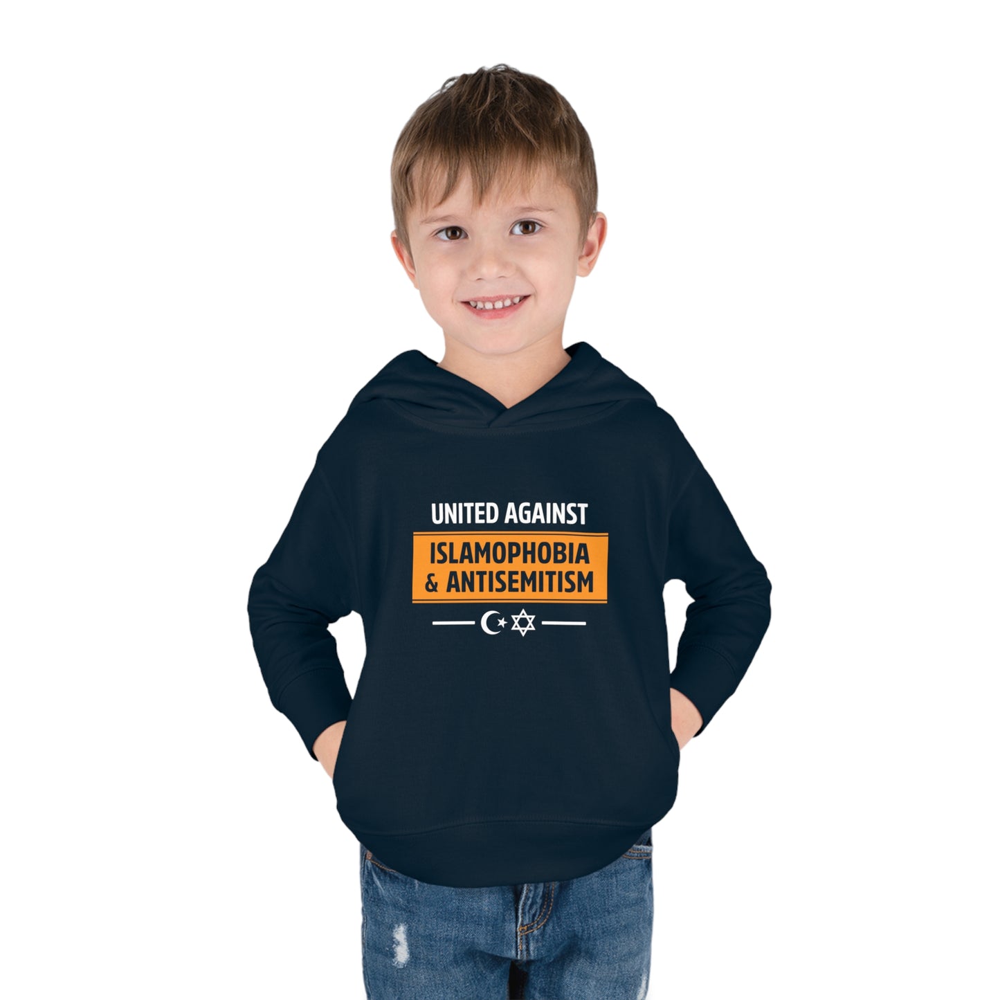 "United Against Islamophobia & Antisemitism" Toddler Hoodie