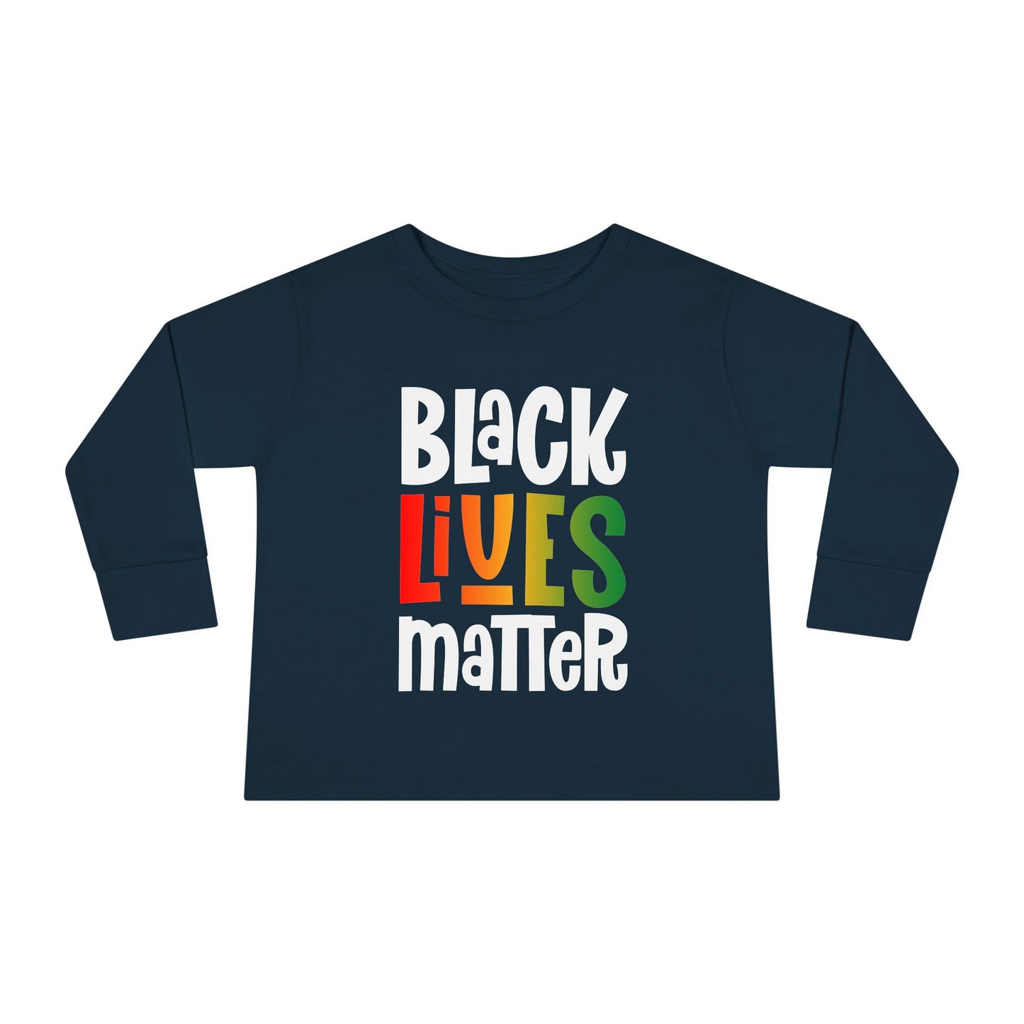 “Black Lives Matter – Solidarity (Pan-Africa 1)” Toddler Long Sleeve Tee