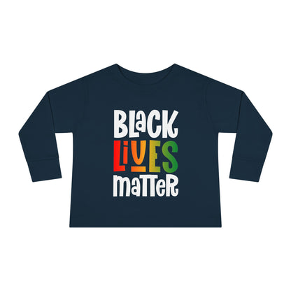“Black Lives Matter – Solidarity (Pan-Africa 1)” Toddler Long Sleeve Tee