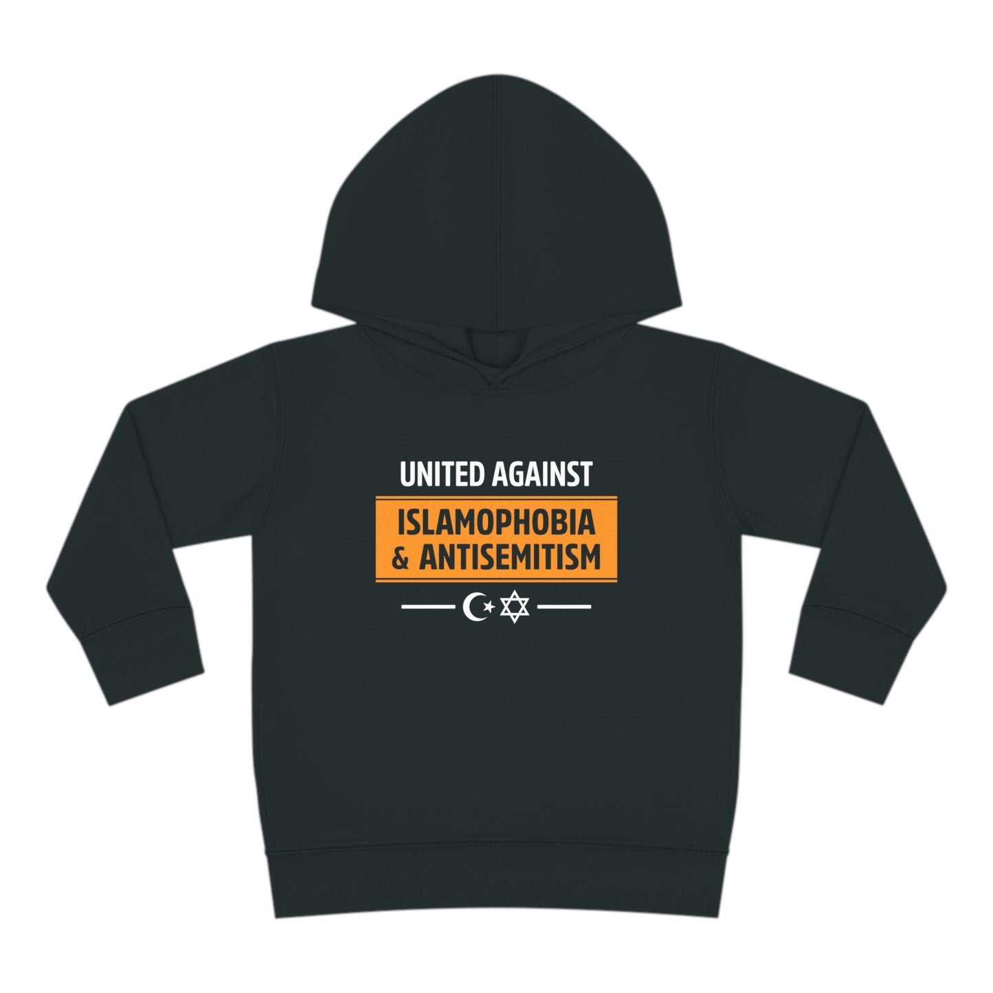 "United Against Islamophobia & Antisemitism" Toddler Hoodie