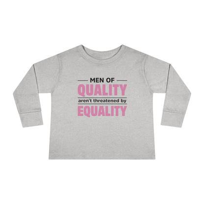 “Men of Quality”   Toddler Long Sleeve Tee