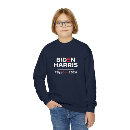 "Biden Harris #ByeDon2024 Election" Youth Sweatshirt
