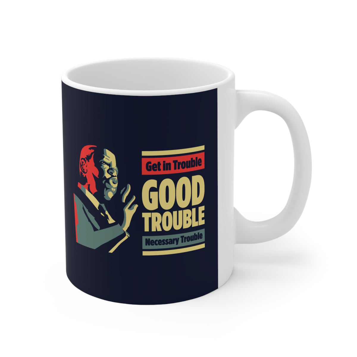 "John Lewis: Good Trouble" 11 oz. Mug