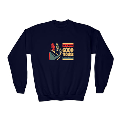 “John Lewis: Good Trouble” Youth Sweatshirt