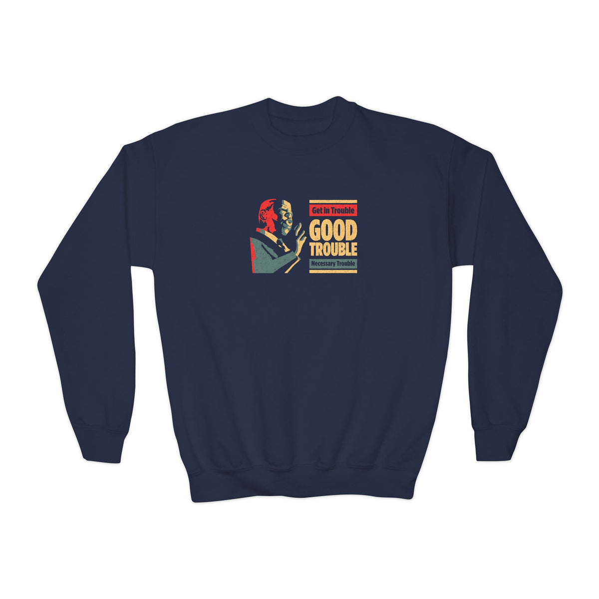 "John Lewis: Good Trouble" Youth Sweatshirt