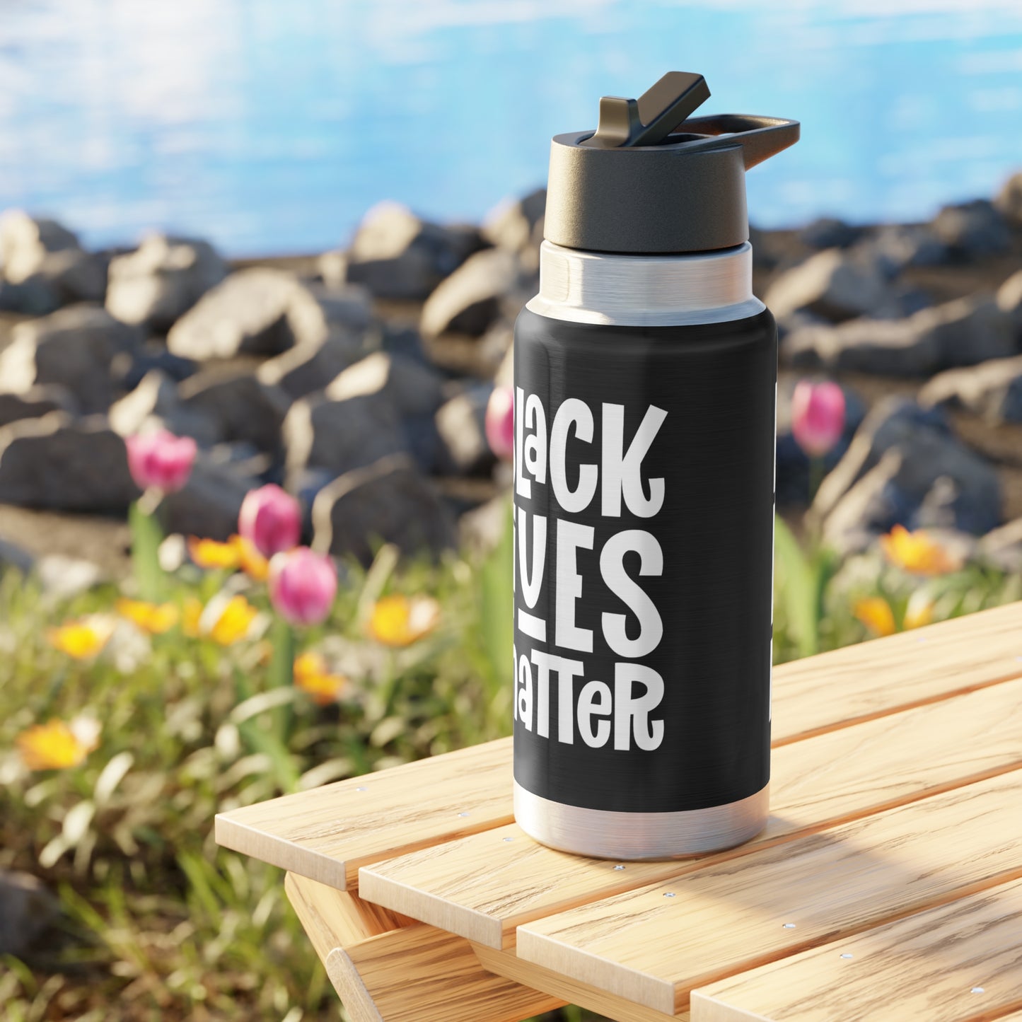 "Black Lives Matter – Solidarity” 32 oz. Tumbler/Water Bottle