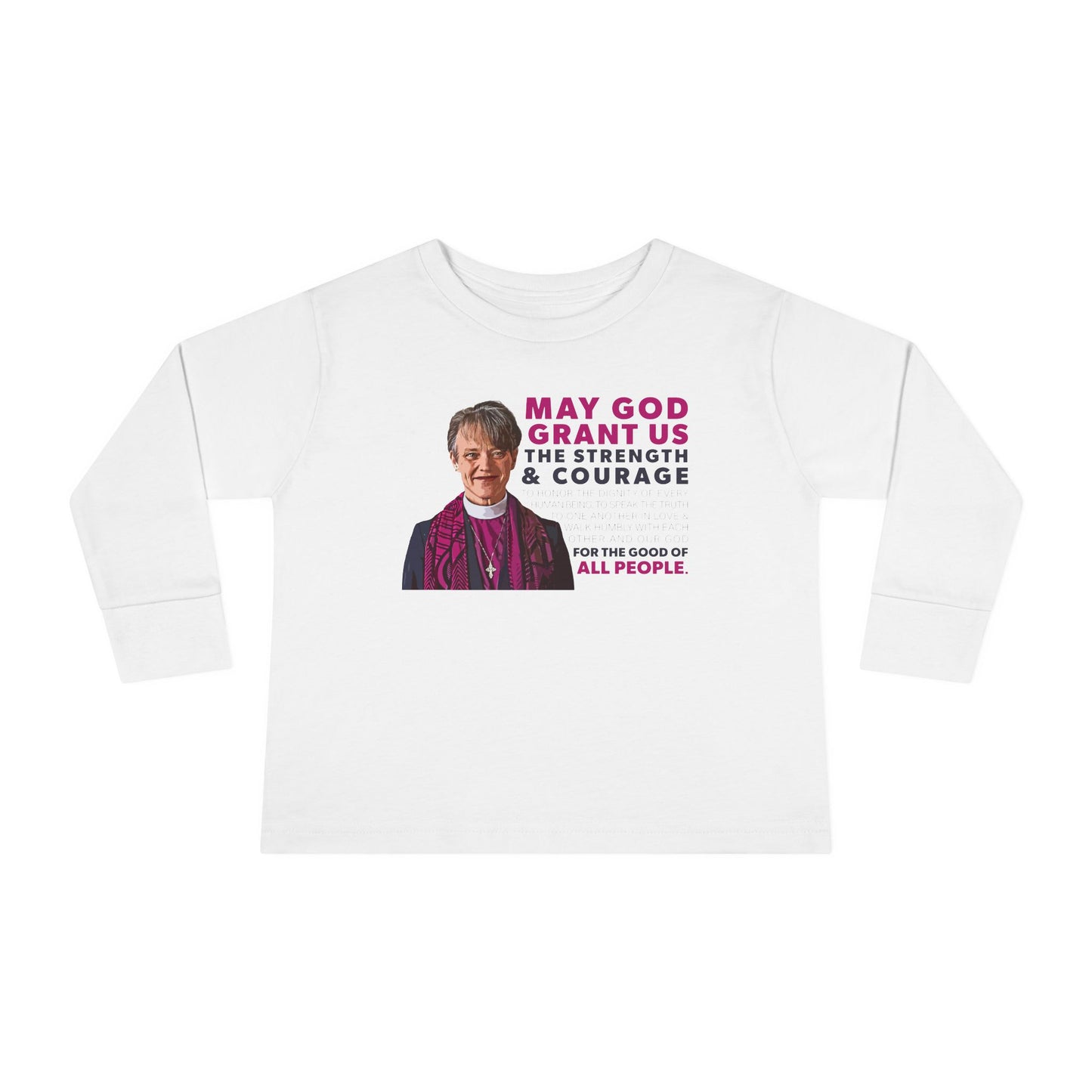 "Mariann Budde Bishop" Toddler Long Sleeve Tee