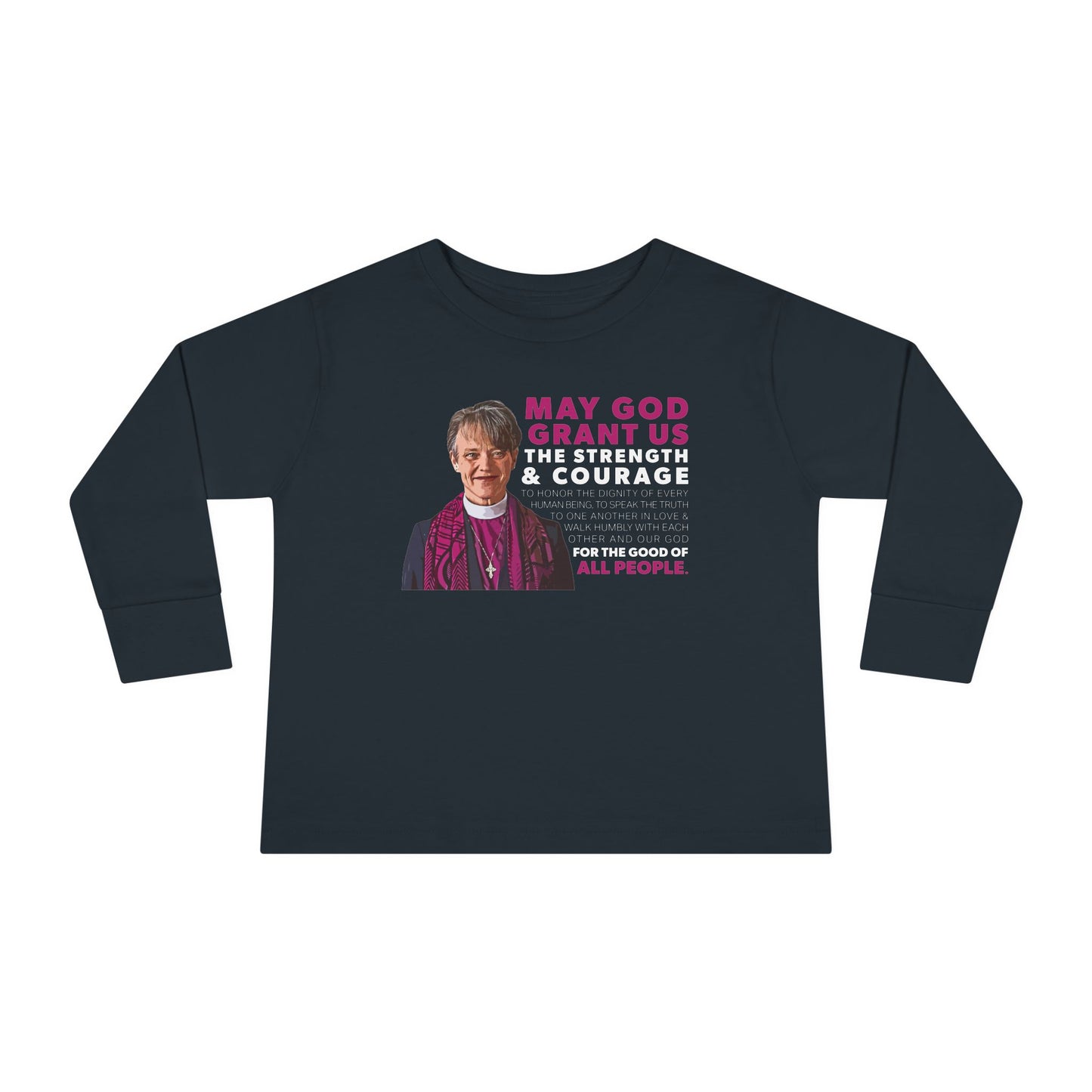 "Mariann Budde Bishop" Toddler Long Sleeve Tee