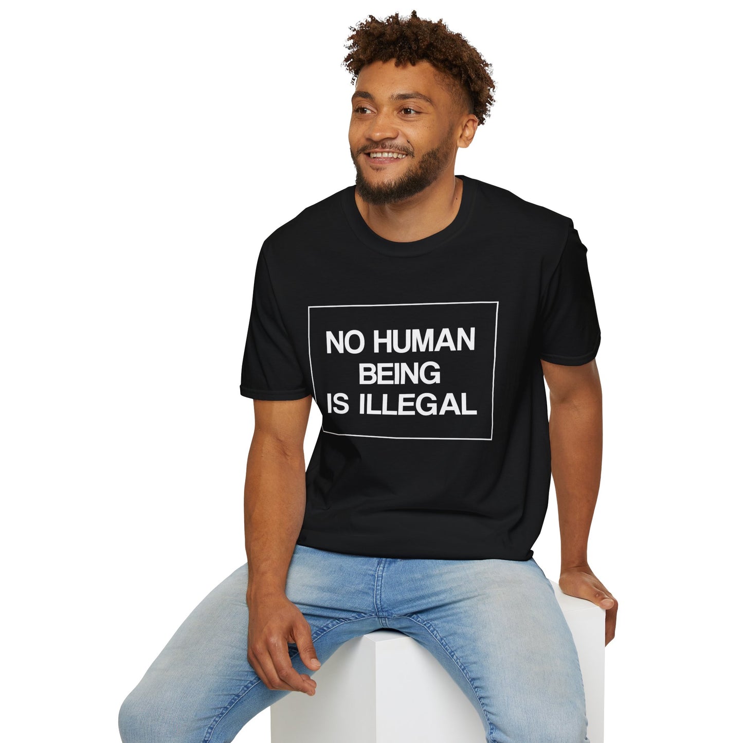 “No Human Being is Illegal” Unisex T-Shirt