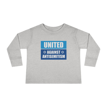 “United Against Antisemitism” Toddler Long Sleeve Tee