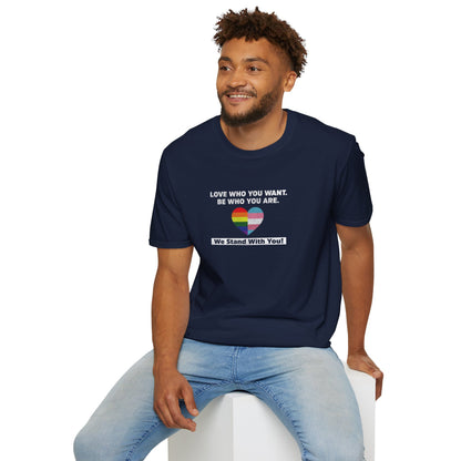 "Love Who You Want" Unisex T-Shirt