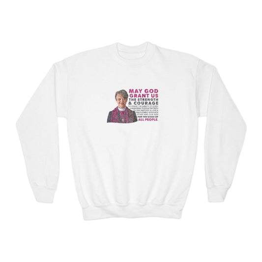 "Mariann Budde Bishop" Youth Sweatshirt