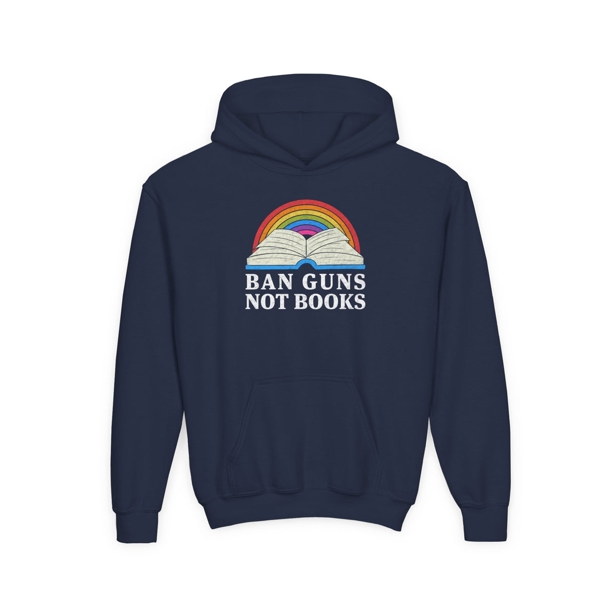 "Ban Guns Not Books" Kids Hoodie