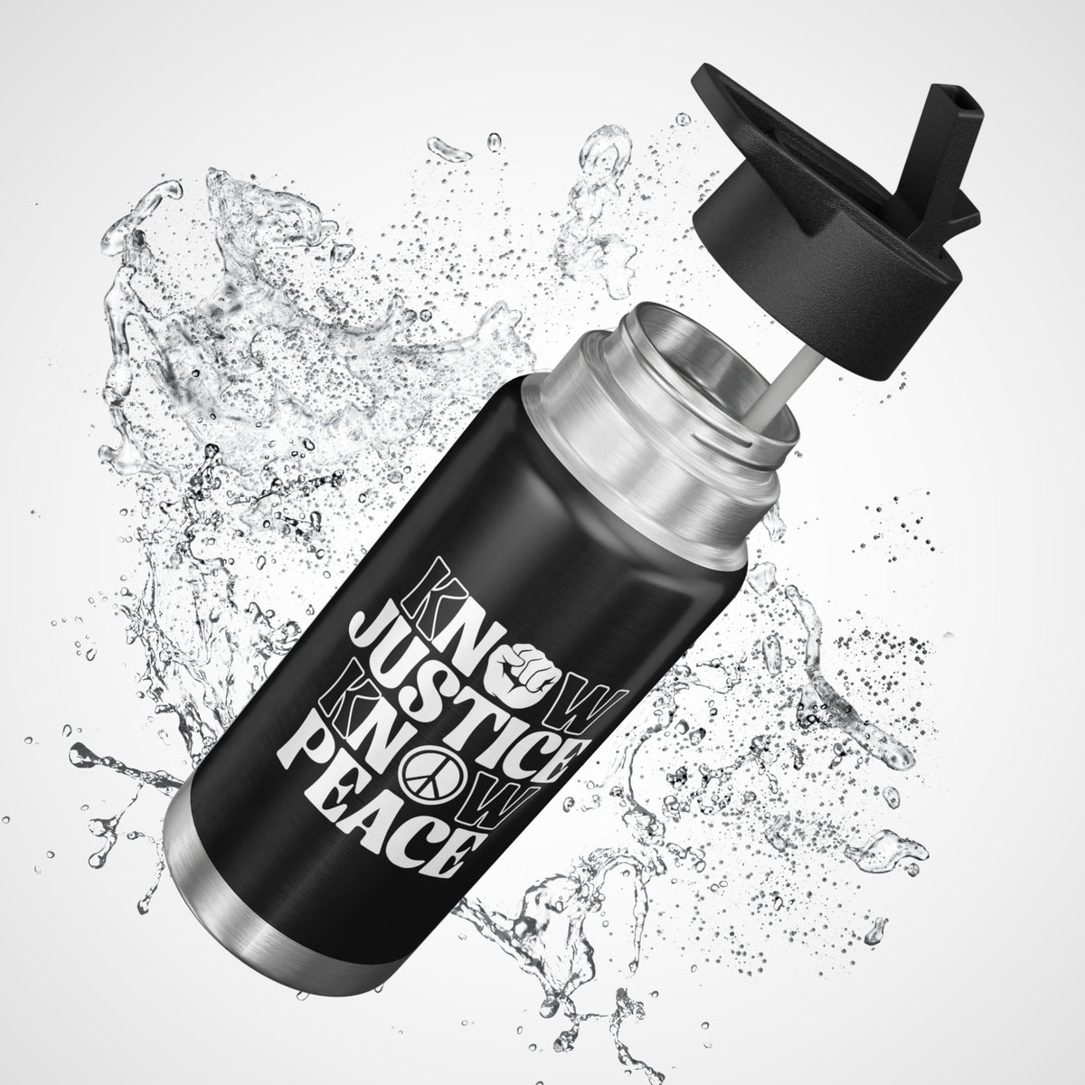 "Know Justice, Know Peace (Classic)" 32 oz. Tumbler/Water Bottle