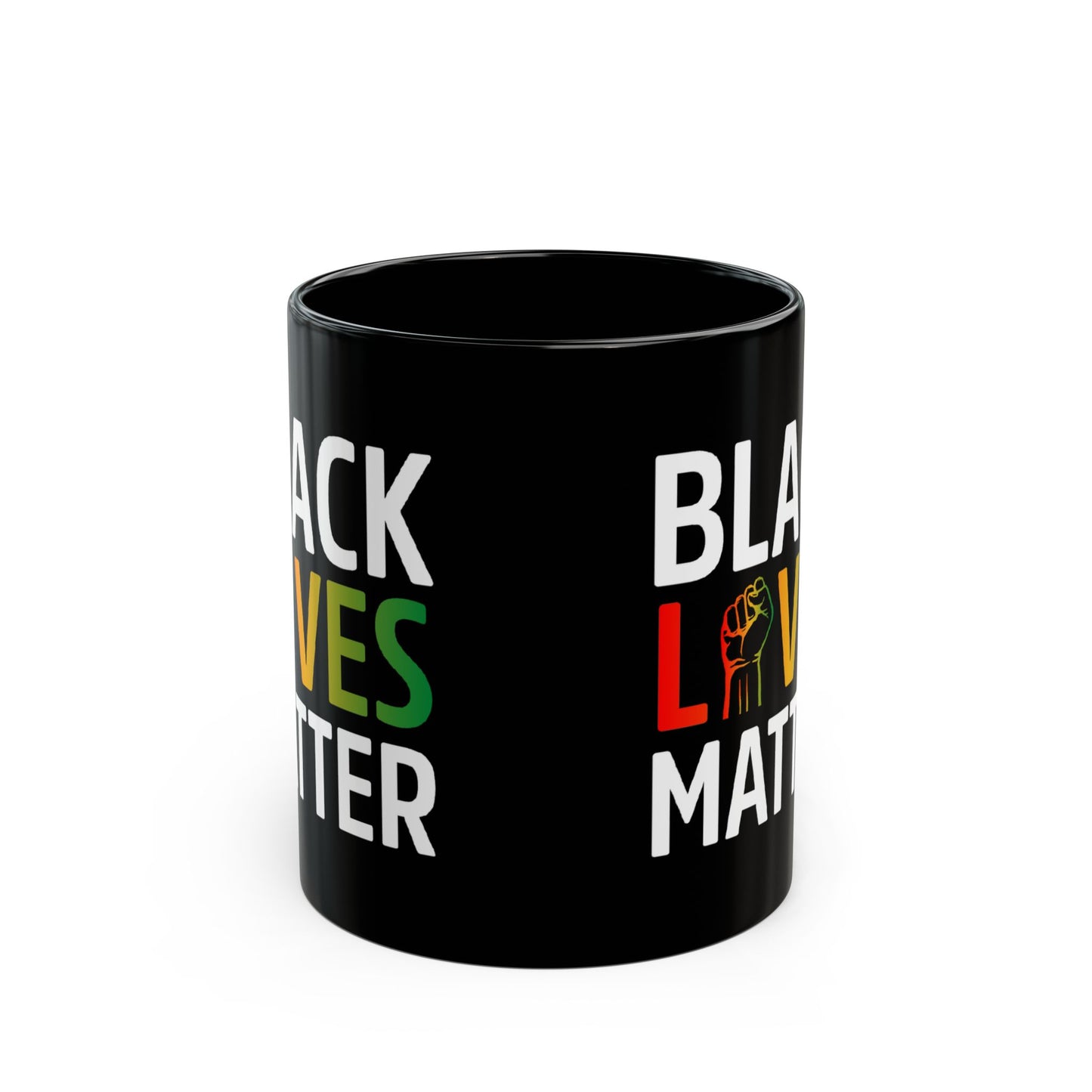 “Black Lives Matter – Unity Fist (Pan-Africa)” 11 oz. Mug