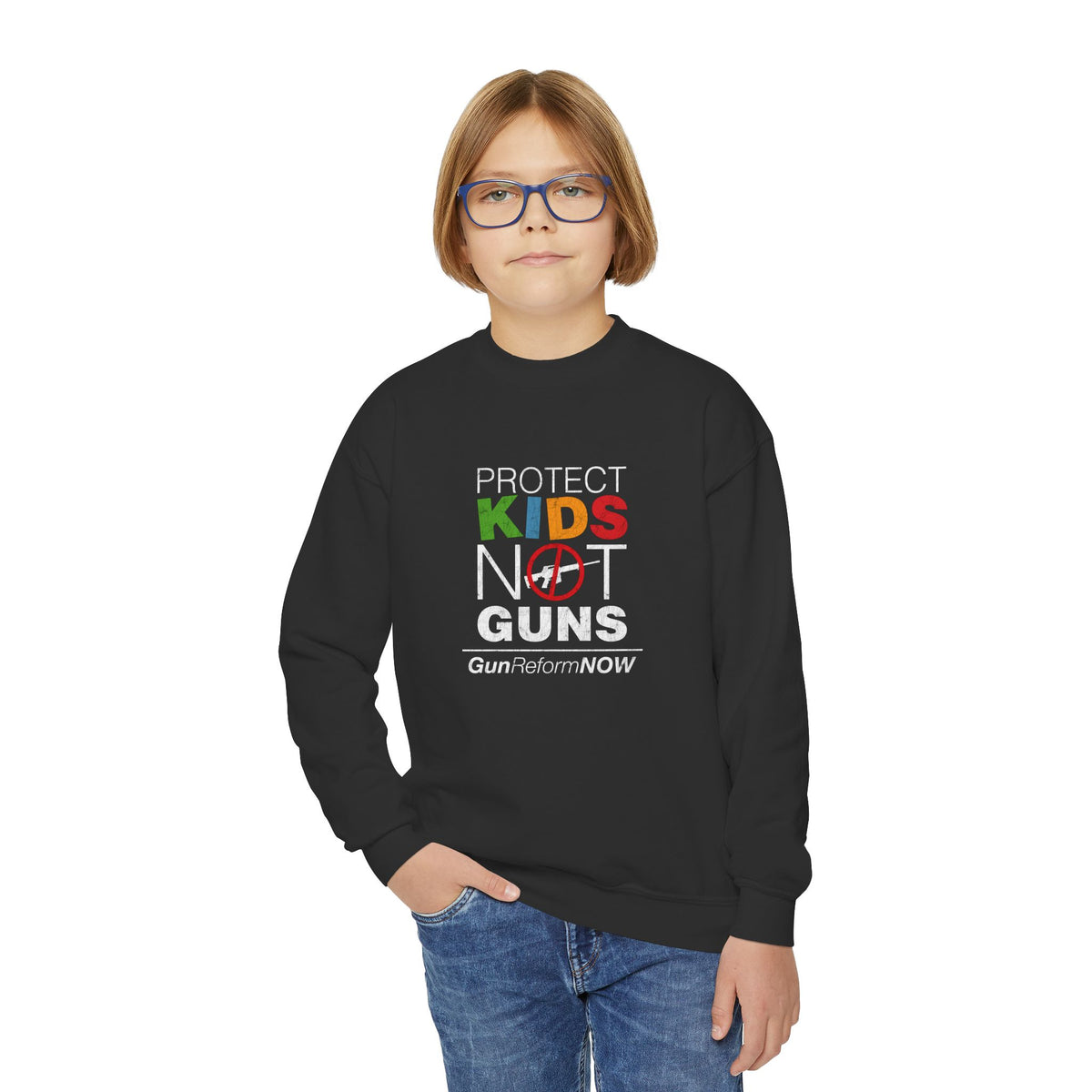 "Protect Kids Not Guns" Youth Sweatshirt