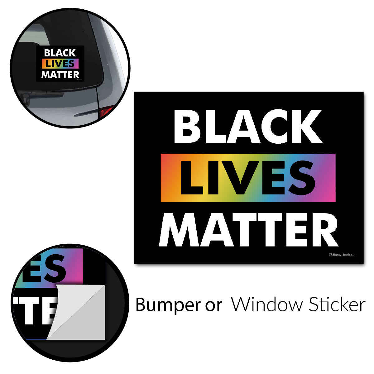 Black Lives Matter (LGBTQ+) Bumper Stickers