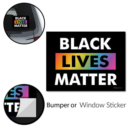 Black Lives Matter (LGBTQ+) Bumper Stickers