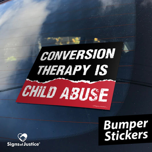 Conversion Therapy Bumper Sticker