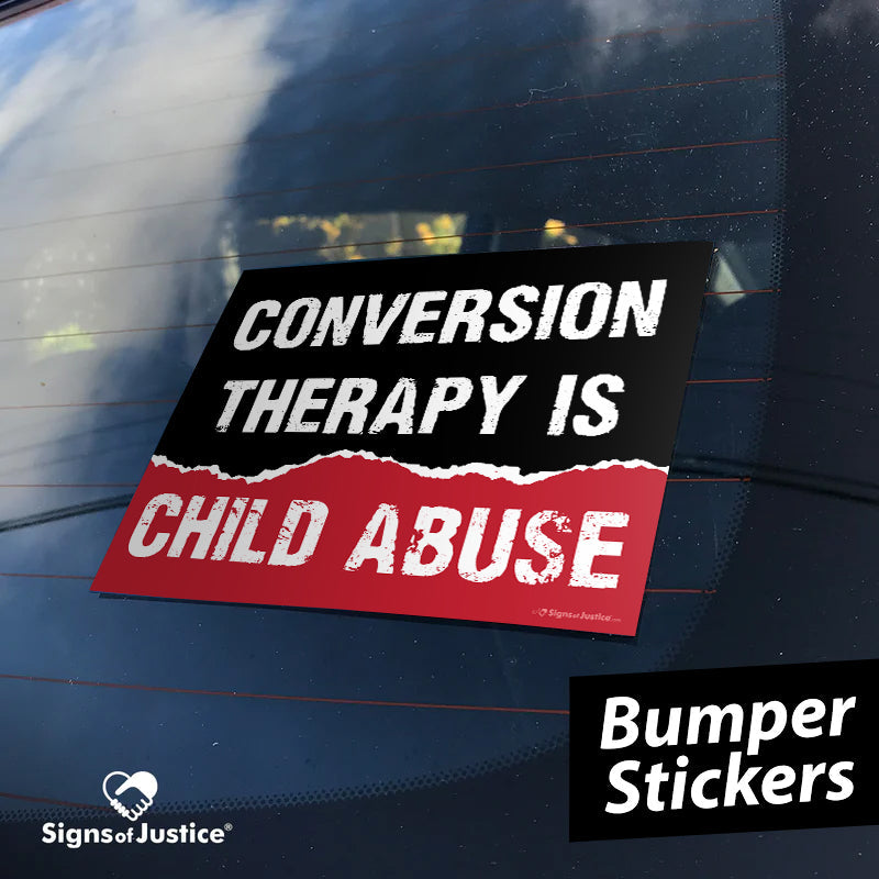 Conversion Therapy Bumper Stickers