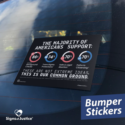"The Majority Project" Bumper Stickers