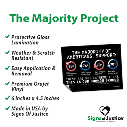"The Majority Project" Bumper Stickers