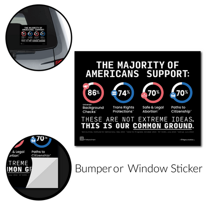 "The Majority Project" Bumper Stickers