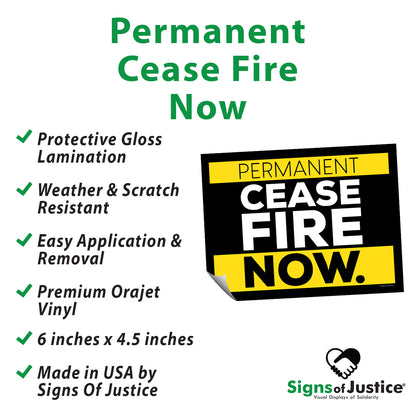"Cease Fire" Bumper Stickers