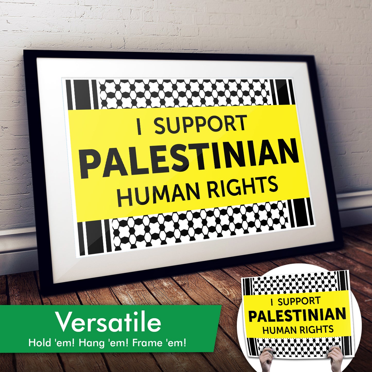 I Support Palestinian Human Rights Cardstock Print