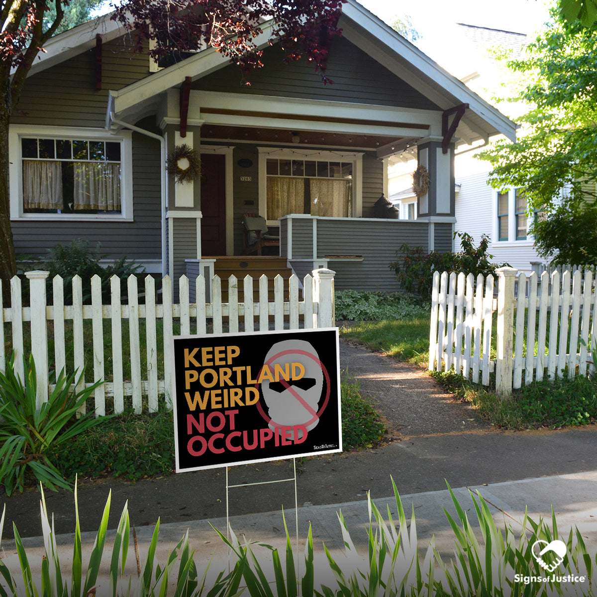 "Keep Portland Weird" Yard Sign