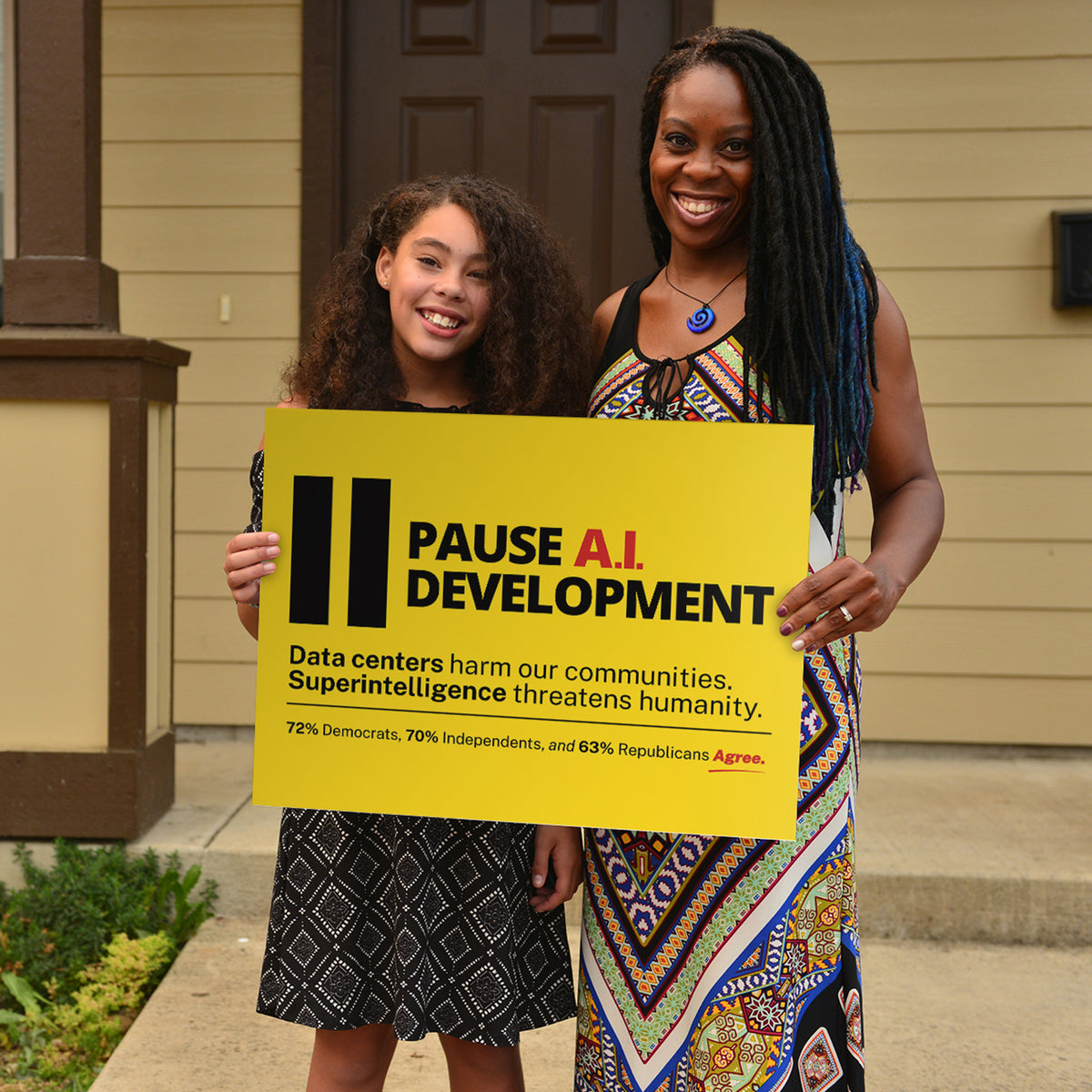 "Pause A.I. Development" Yard Sign
