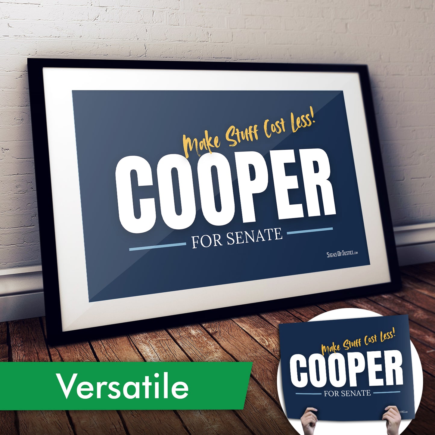 "Cooper for Senate" Cardstock Print